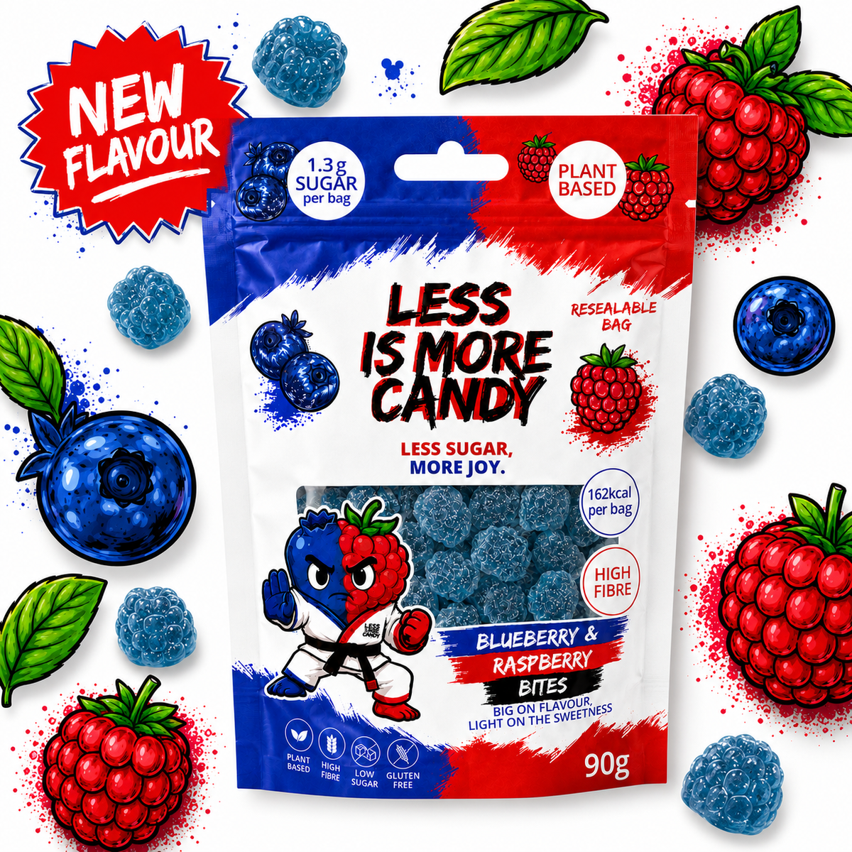 BLUEBERRY & RASPBERRY BITES